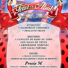 Cena para 2 personas feria de abril - Bingo Torrefiel