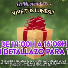 Promociones lunes de noviembre bingo Torrefiel - Juan Navajas Contreras