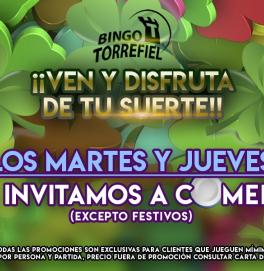 Bingo torrefiel - Promociones enero - Juan Navajas Contreras