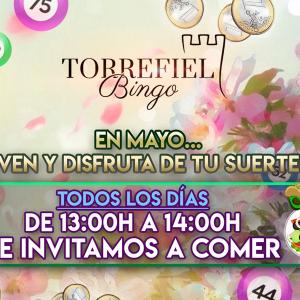 En mayo te invitamos a comer en Bingo Torrefiel En mayo te invitamos a comer en Bingo Torrefiel