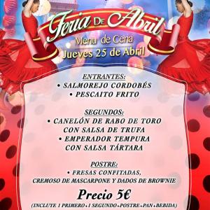 Cena para 2 personas feria de abril - Bingo Torrefiel Cena para 2 personas feria de abril - Bingo Torrefiel