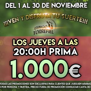 Premios en Bingo Torrefiel en noviembre - Juan Navajas Contreras